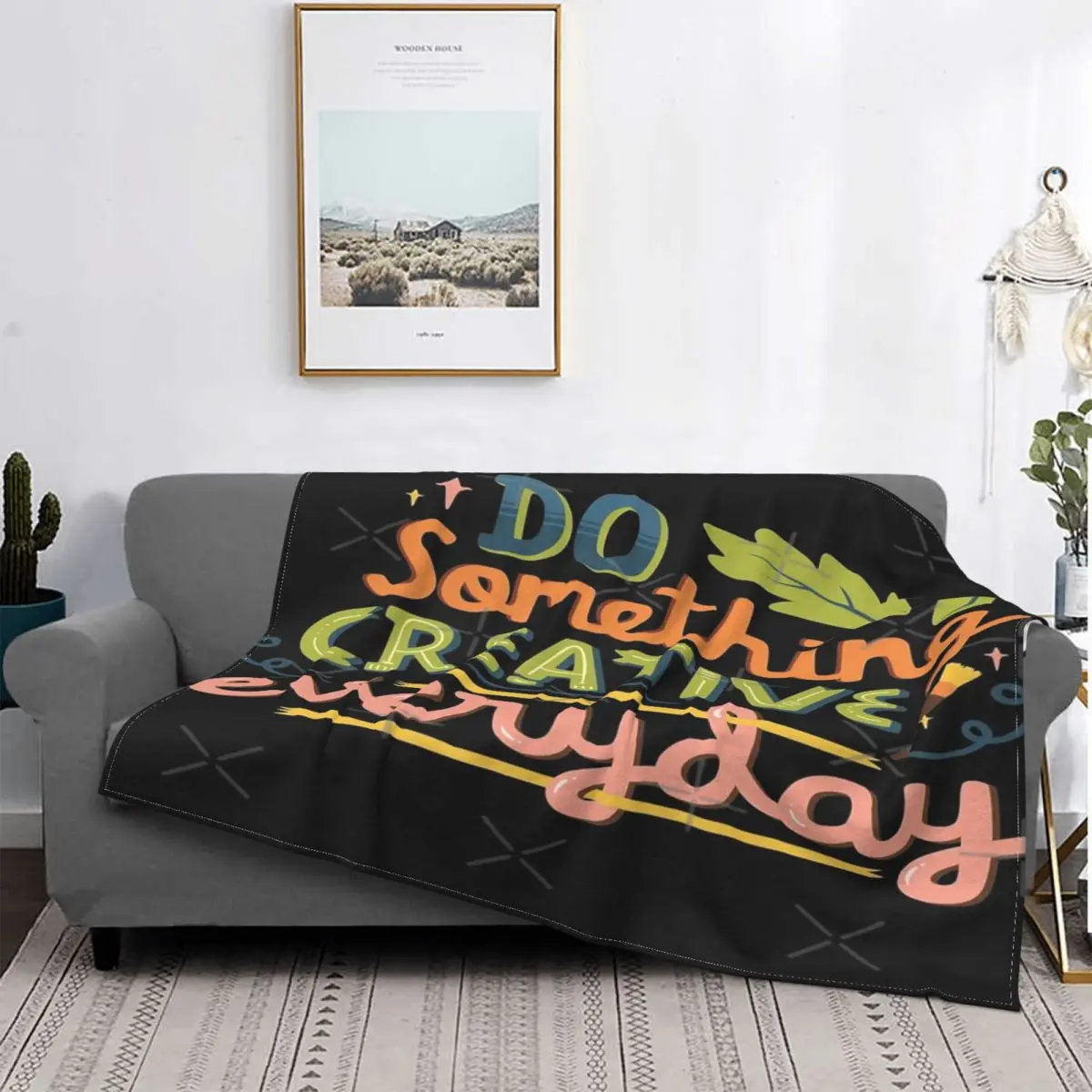 

Сделайте что-то, manta creativa para el día a día, colcha a cuadros para la cama, manta Kawaii para la cama