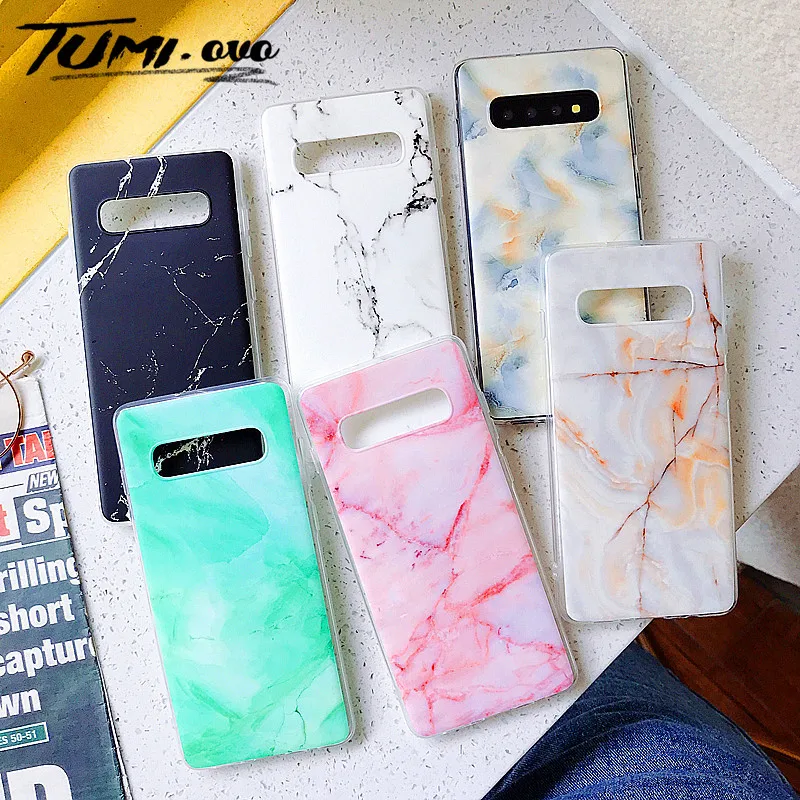 Матовый мраморный силиконовый чехол для Samsung A10 A20 A30 A50 A70 M10 S7 edge S8 S9 Plus S10 Lite Note 8 9 A6 A8