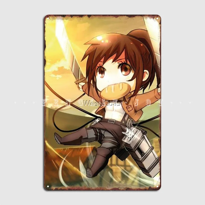 

Металлический плакат «атака на Титанов», Саша, Браус, картофель, девушка, shкруги, неkyojin, Настенный декор для гостиной