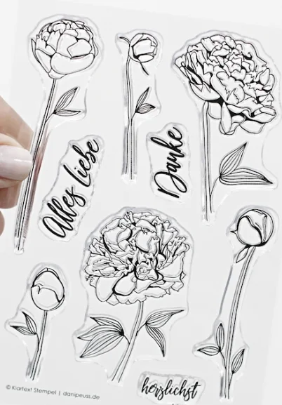 Немецкий прозрачный силиконовый штамп/печать для DIY скрапбукинга/фотоальбома