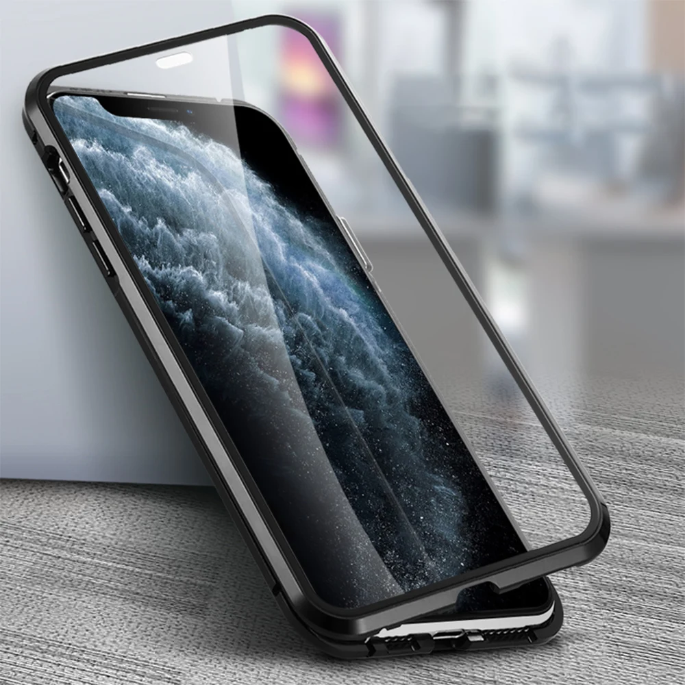 Скользящий чехол для телефона с линзами iphone 11pro max бесшовный двухсторонний