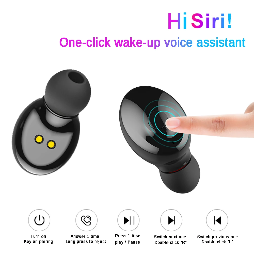 Беспроводные наушники XG-17 Mini спортивные стерео TWS Bluetooth 5 0 с микрофоном для iPhone