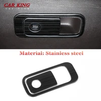 stainless steel car copilot glove box handle bowl cover trim styling for volkswagen vw teramont atlas 2017 2020 accessories 2pcs