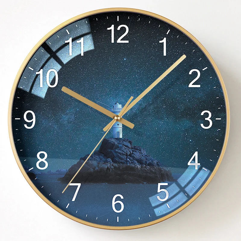 Large Mute Wall Clock Nordic Living Room Mechanism Watch Relojes Madera Pared Home Decoration Modern Design DD55WC | Дом и сад