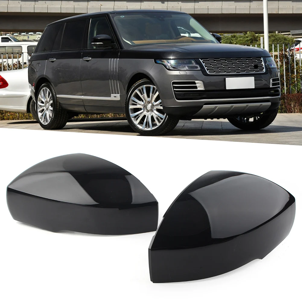 

1Pair LH+RH Car Rear Side View Mirror Cover Cap ABS For Land Range Rover Sport 2013-2019 & LR4 2014-2016 & Discovery 2017-2020