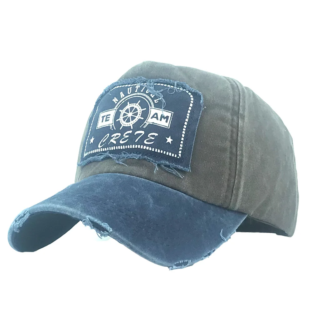 baseball cap D Snapback Кепки спортивные Бейсбол Кепки Для мужчин Для женщин тертая хлопковая шляпа с нашитыми буквами комплект с узором «Акула» папа водителя грузовика Бейсбол Кепки s - Цвет: baseball cap D