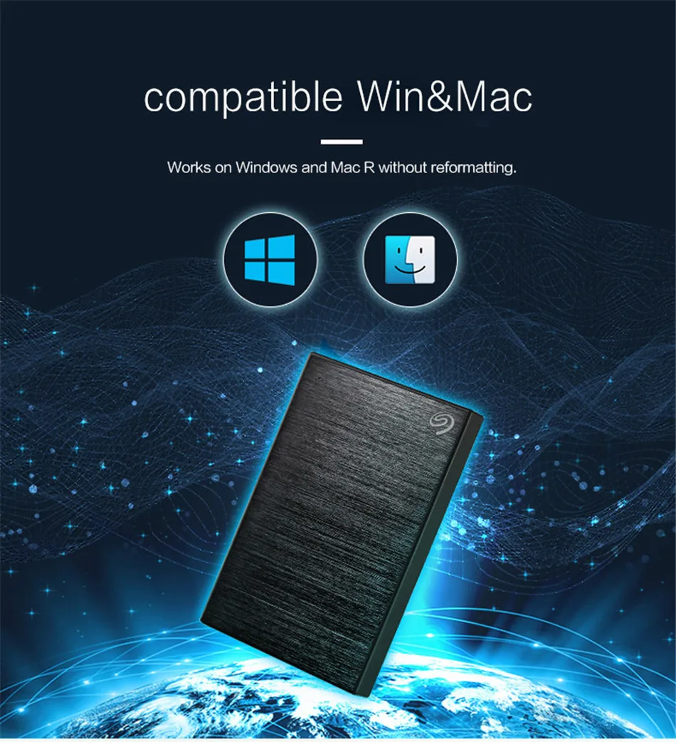 Seagate 2," HDD Backup Plus 2 ТБ 1 ТБ 4 ТБ внешний жесткий диск USB 3,0 Портативный жесткий диск для настольного ноутбука disco duro externo