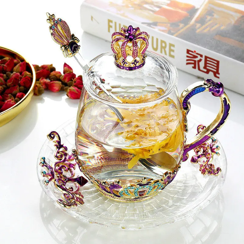 Новая эмалированная стеклянная искусственная кожа с ложкой домашняя устойчивая