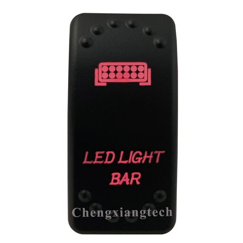 

12V 20A / 24V 10A Dual Red Led 5P On Off SPST Rocker Push Switch Led Light Bar Waterproof for Car Boat Truck Circuit Breaker