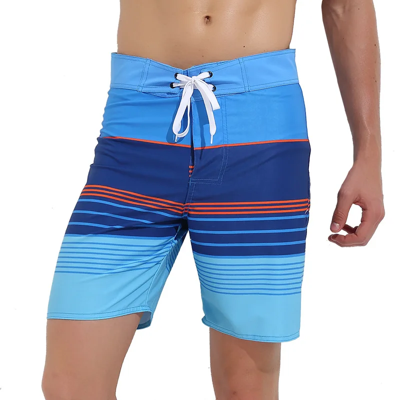 

Swimsuits Limited Sbart 2019 New Mens Swimwear Striped Shorts Quick-drying Men Briefs Beach Sports Suits Surf Board Swim Trunks