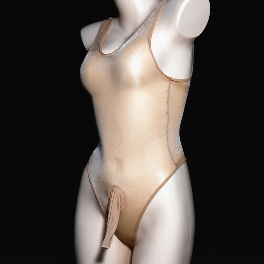 Мужское Сетчатое прозрачное Боди без рукавов на бретельках трико прозрачные