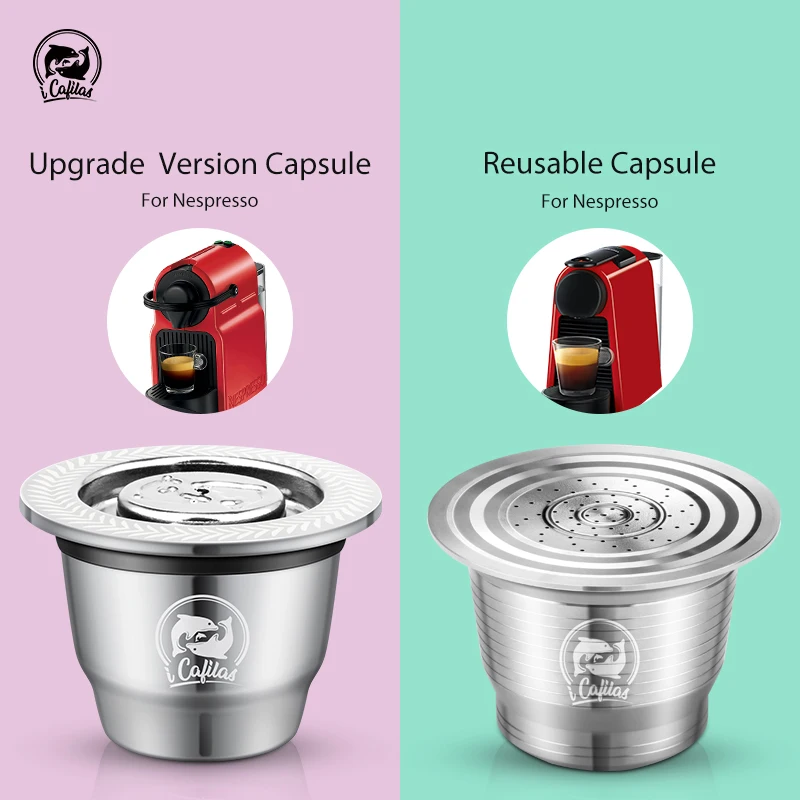 

iCafilas Stainless Steel Capsule For Nespresso Refillable Pod Compatible With Espresso Coffee Filters And Tamper Wholesale