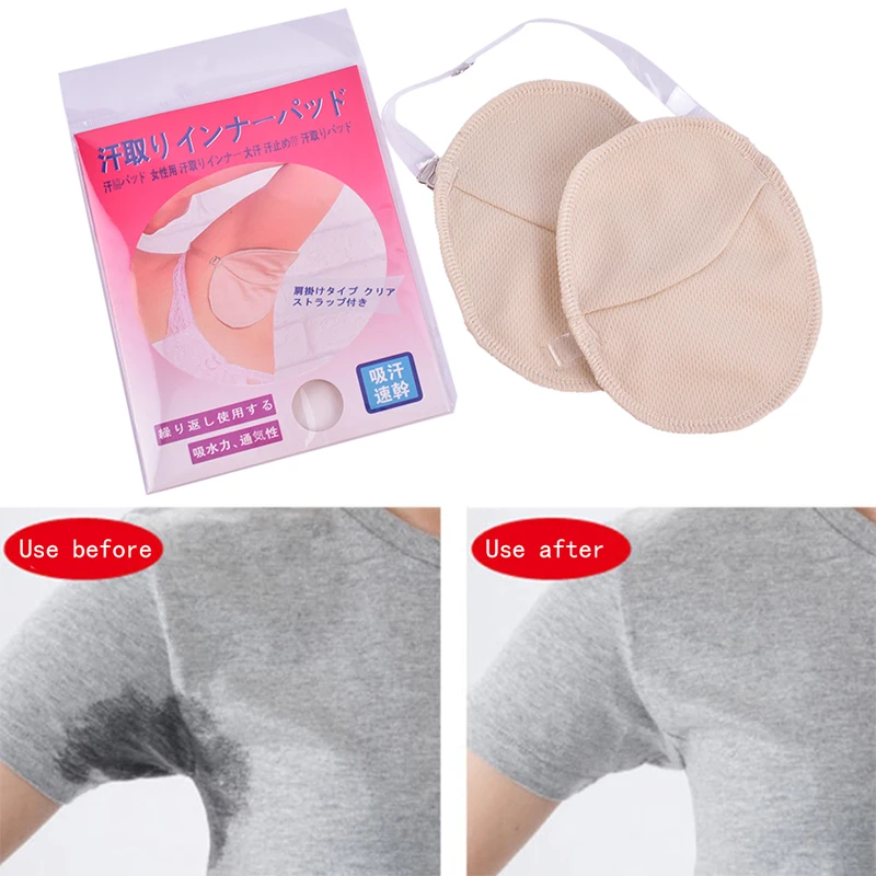 

1pair Washable Underarm Sweat Pads Armpit Sweat Absorbing Sweat Anti Perspiration Pads Deodorant