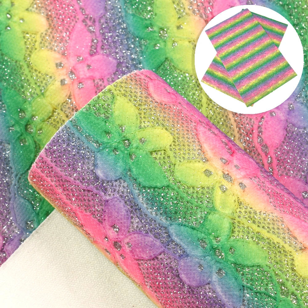 Дэвид аксессуары 20*33 см 1 шт. Радуга тонкая синтетическая кожа листов поделки