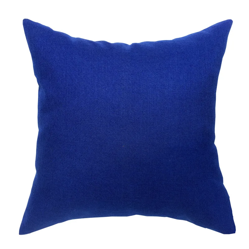 

Linen Art Cotton Hemp Pillowcase Nordic Plain Car Sofa Cushion Cover Solid Color Office Hotel Simple Pillowcase Decoration