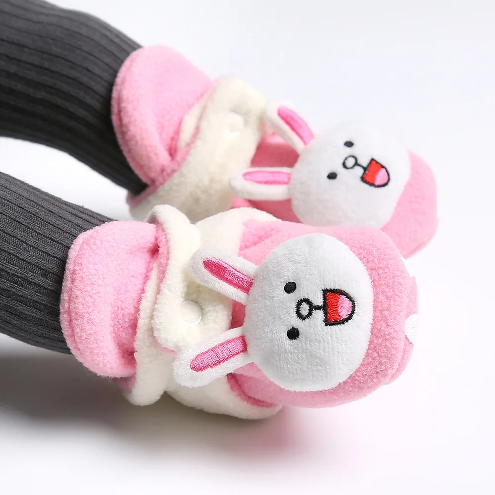 Детская нескользящая обувь DOGEEK зимняя теплая для первых шагов хлопковая