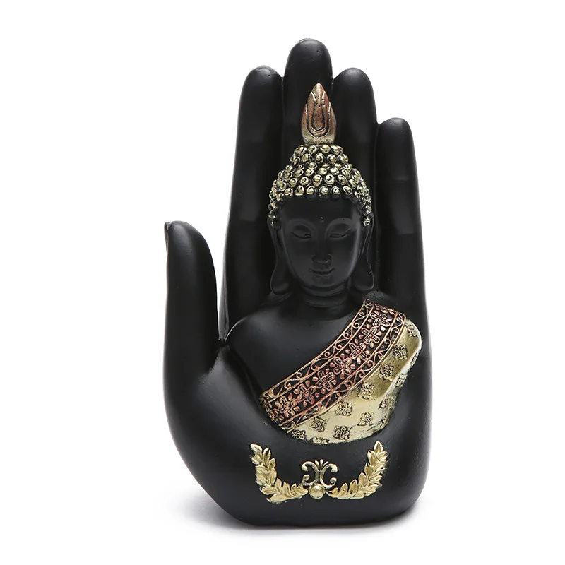 Home Decoration Buddha Statue Thailand Sculpture Green Resin Hand Made Buddhism Hindu Fengshui Figurine Meditation | Дом и сад