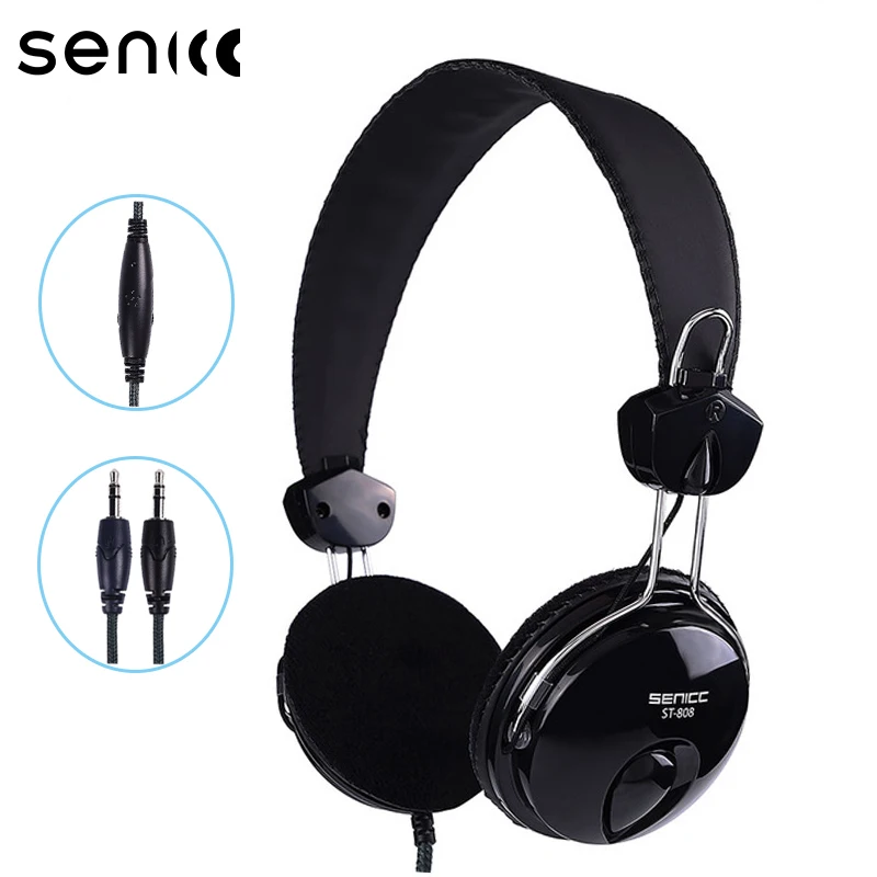 SENICC ST 808 стерео гарнитура для ПК и ноутбуков с микрофона в линию удобное