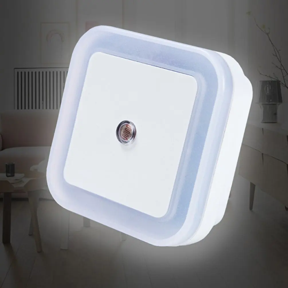 

LED Induction Lamp EU/US Plug 110V 220V Energy Saving Light-Operated Night Light Mini Lamp Light Sensor Control Bedroom Lighting