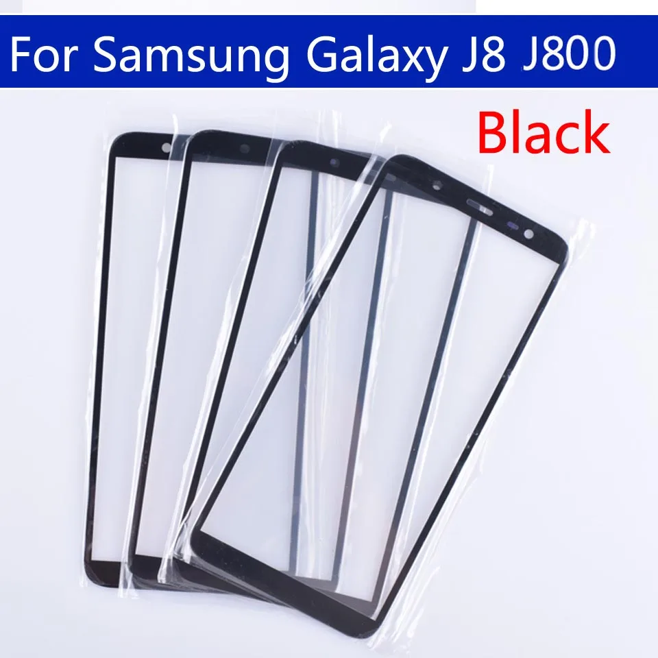 

10 шт. для Galaxy J8 2018 J810 J810F J810DS On8 сенсорный экран Переднее внешнее стекло для J8 2018 J800 сенсорный объектив для J8 plus J805