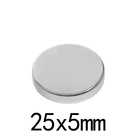 1251020 шт., неодимовые круглые магниты 25x5 мм