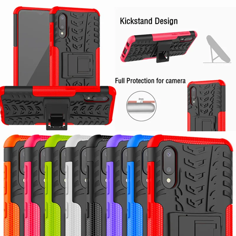 

For Samsung Galaxy A02 Case 6.5inch Armor Rugged Silicone Holder Stand Back Cover For Samsung A02 GalaxyA02 A 02 SM-A022G a022