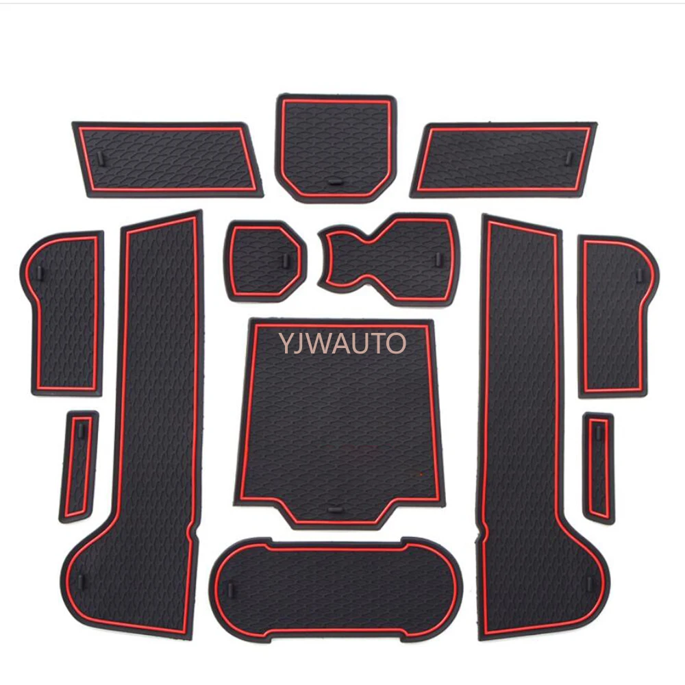 

Дверной игровой коврик для VW T-ROC ворота в бороздках двери автомобиля резиновые чашки коврики-держатели анти-скольжения ковры положение