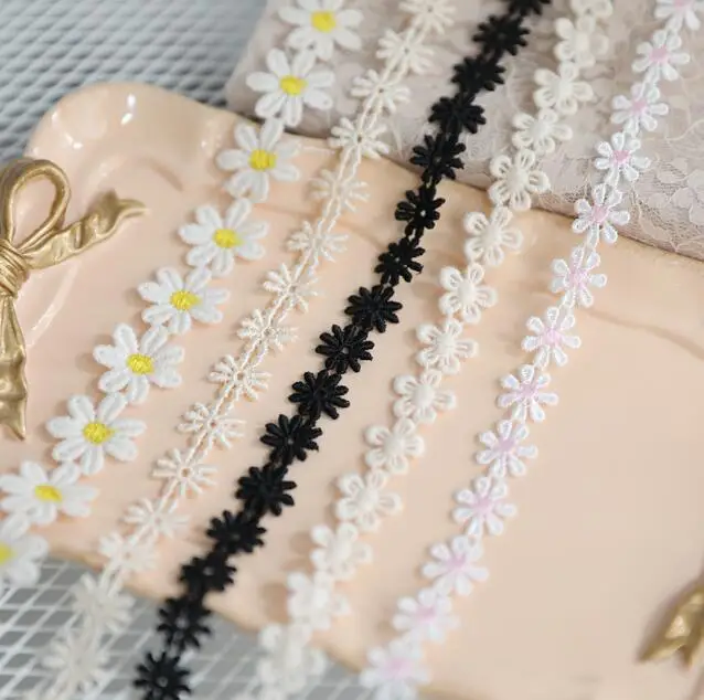 Водорастворимая кружевная отделка 5 метров вязаная Свадебная вышивка сделай сам