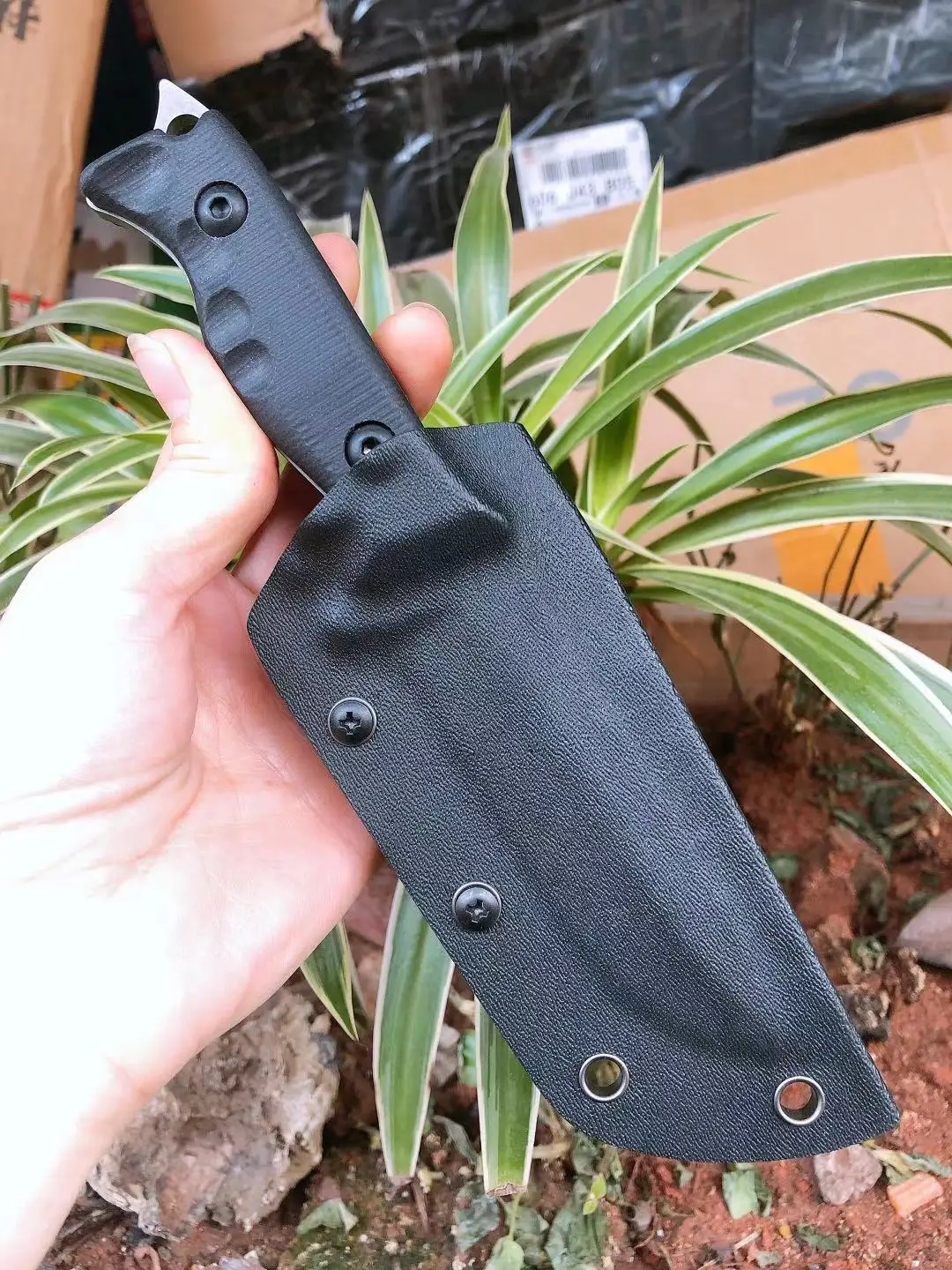 Нож для выживания на природе D2 стальной высокопрочный маленький прямой нож