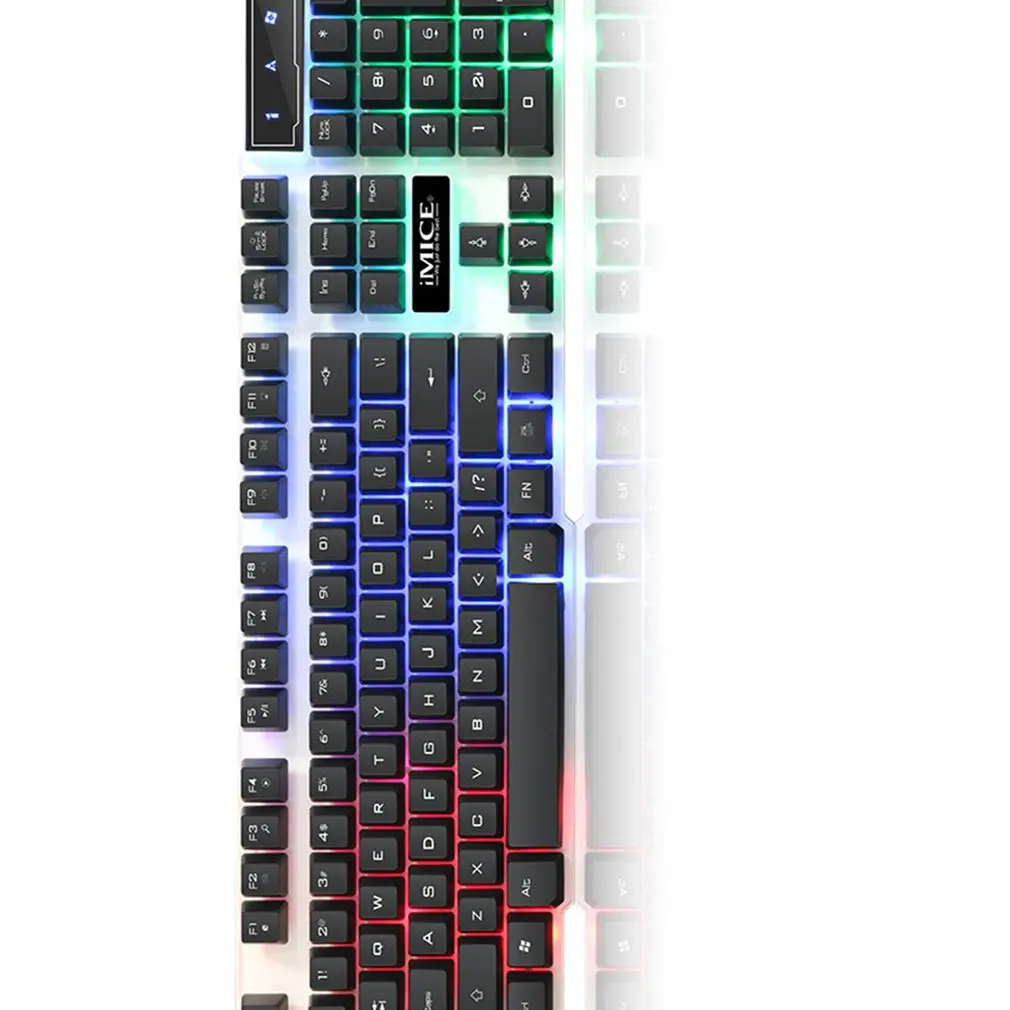 Игровая клавиатура iMice 104 клавишные колпачки с RGB подсветкой механическая игровые