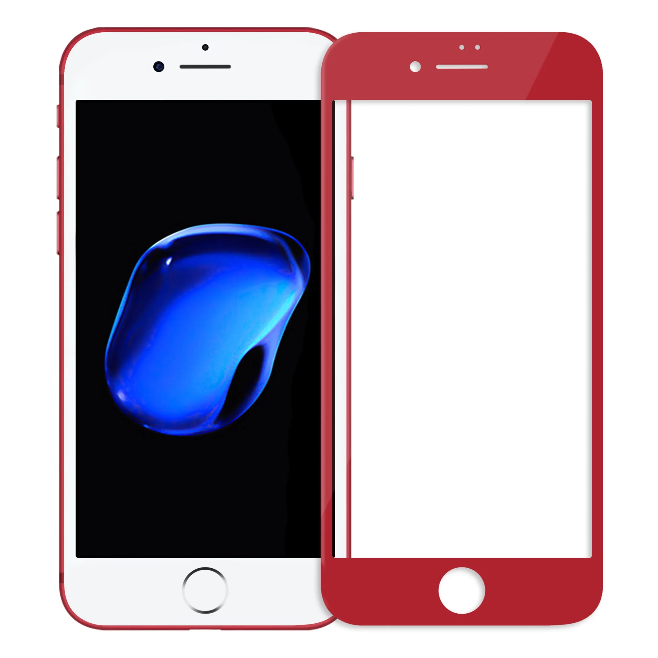 Для iPhone 7 8 7+ 8+ Plus закаленное стекло против взрыва 9H Nillkin 3D CP+ Max полное покрытие Защитная пленка для экрана для iPhone8 - Цвет: Red