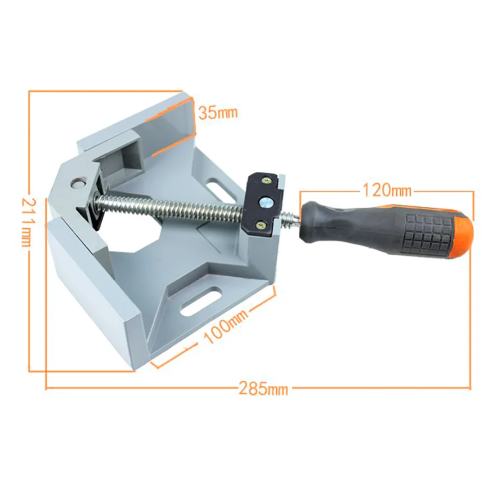 Рукоятка из алюминиевого сплава с одной ручкой прямоугольный зажим 90 градусов 2