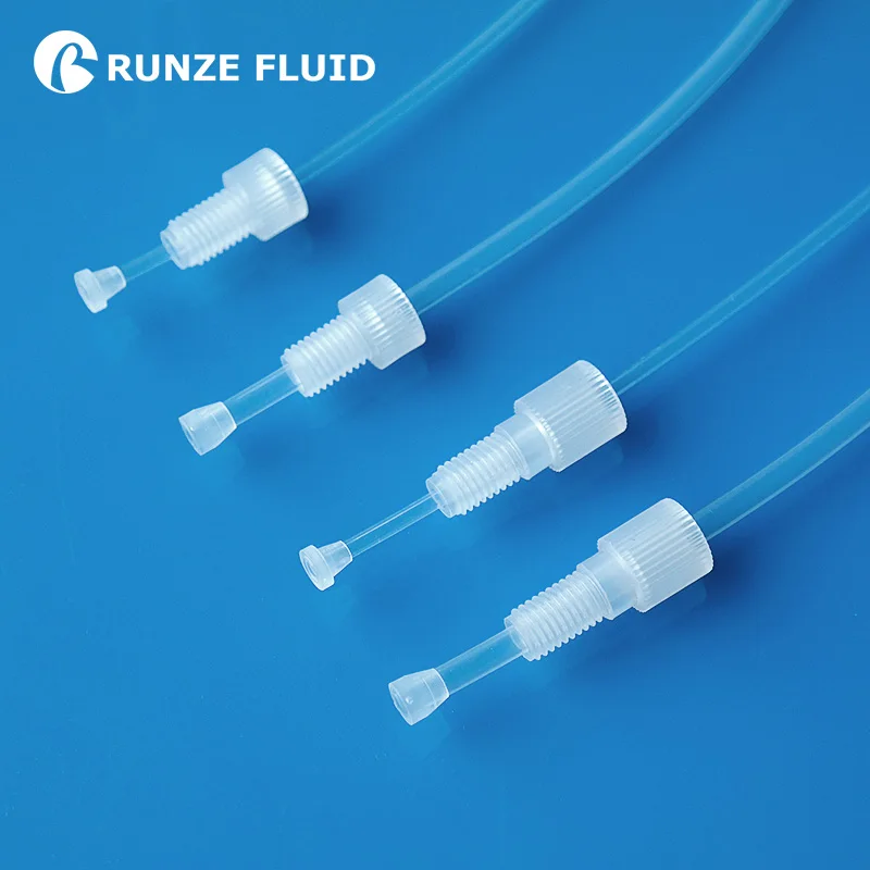 Жесткая PTFE Трубка быстрого соединения без утечки несколько гаек дизайн трубки