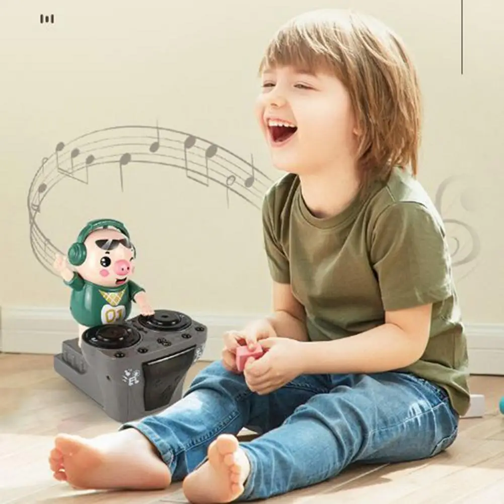 Đảng DJ Heo Búp Bê Với Âm Nhạc DJ Chú Lợn Con Ngộ Nghĩnh Điện Âm Nhạc Nhảy Múa Xoay Lợn Đồ Chơi Ga Điện Đồ Chơi trẻ Em Quà Tặng