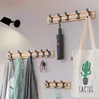 Скандинавская модная мебель для спальни, вешалка для пальто, крючки для одежды, крючки для гостиной, шкафа, бамбуковые вешалки для шляп, вешалка для пальто, настенный крючок