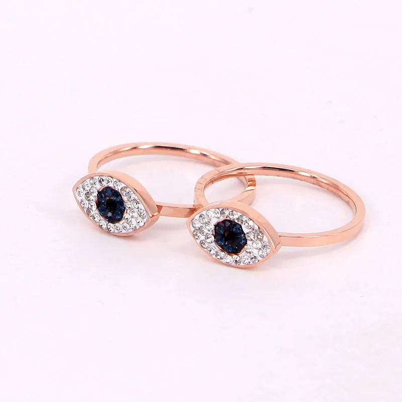 

Exquisite 14k Rose Gold Punk Rings for Women Top Designer Jewelry Micro Inlay Zirconia Girl's Temperament Charm Gift