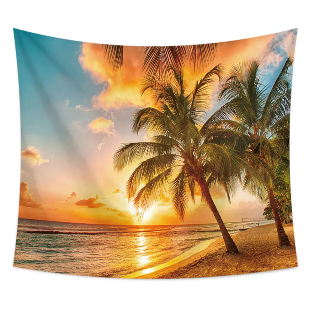 Гобелен на стену в виде пальмового дерева украшение для спальни ландшафта хиппи