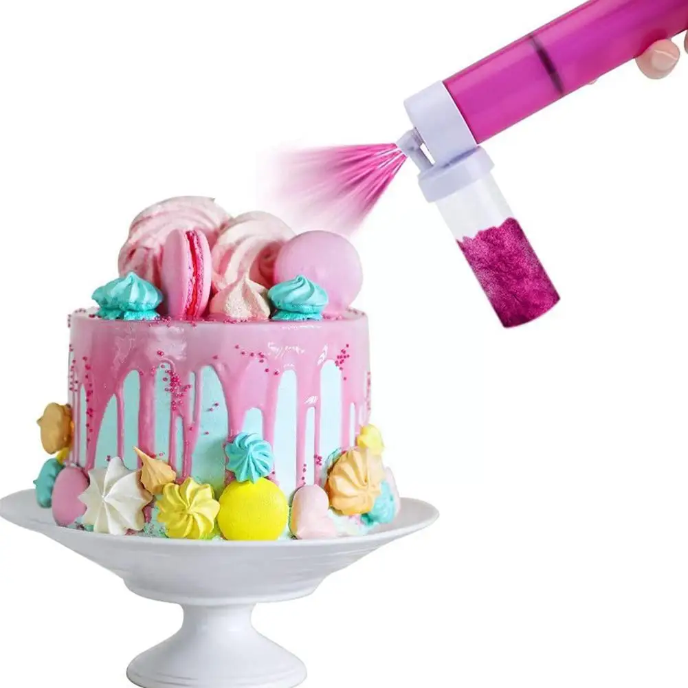 Ручной Аэрограф для украшения тортов пистолет-распылитель выпечки разноцветный