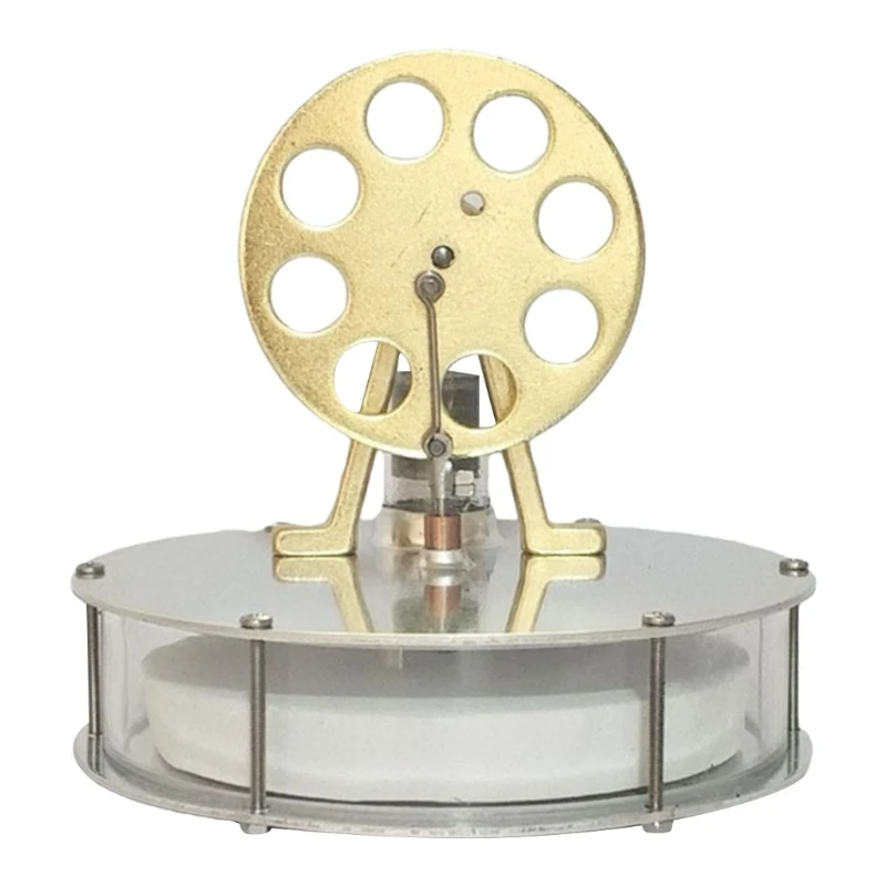 

Низкотемпературный мини-двигатель с горячим воздухом, модель электродвигателя с тепловой мощностью, генератор электроэнергии со светодио...