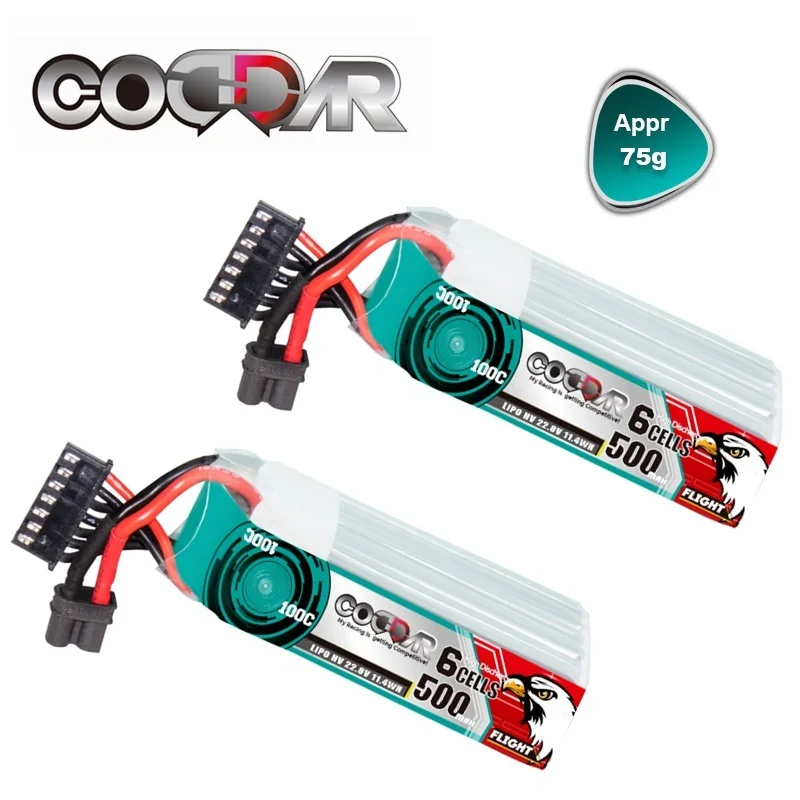 

CODDAR 100C 6S RC Racing CAR Battery 22.8v 500mAh lithium battery For RC Quadcopter Helicopter Boat Drones Spare Parts