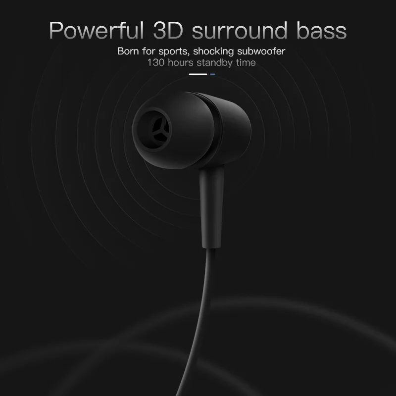 KUULAA Bluetooth наушники беспроводная гарнитура с шейным ободком Спортивная вкладыши 5