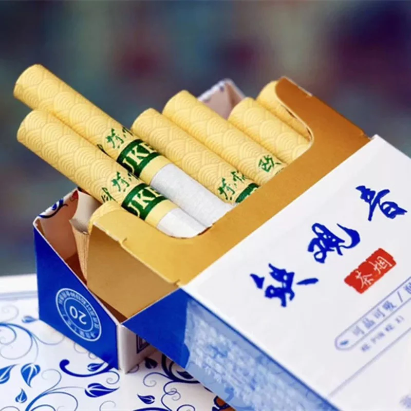 Травяной травяной чай Oolong черный тонкая сигарета для броска курить 100% без табака