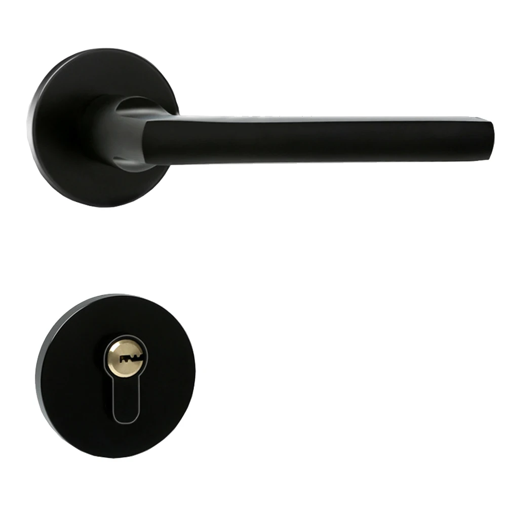 Entry Bedroom Practical Split Smooth Door Lock Space Aluminum Interior Ultra Silent Durable Home Security Furniture Handle
