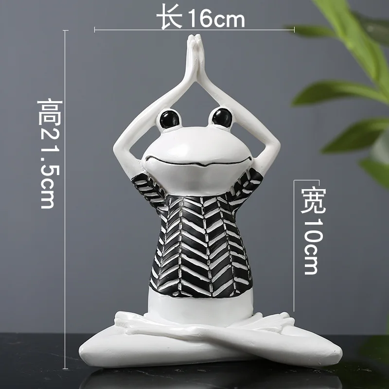 Кавайное украшение для сада животного из смолы йоги скандинавский декор лягушки