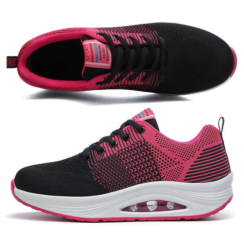 Женская обувь на подушке Обувь для здорового фитнеса Дышащие кроссовки