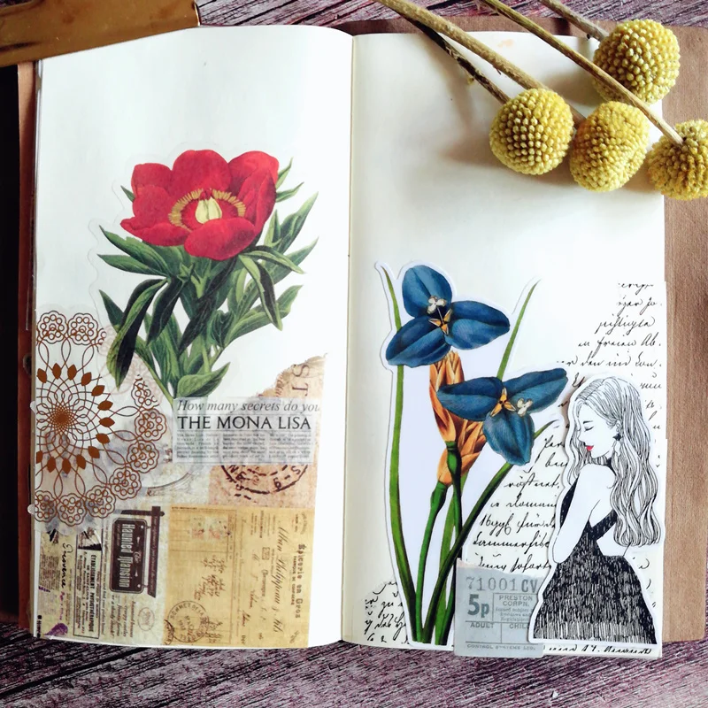 22 шт./компл. винтажный черно белый свитер наклейка для девочки сделай сам