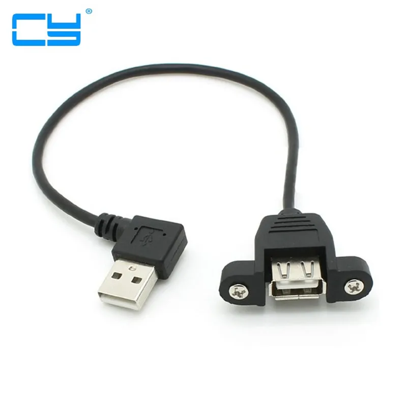 30 см 90 градусов прямоугольный USB 2 0 A штекер гнездо Удлинительный кабель с