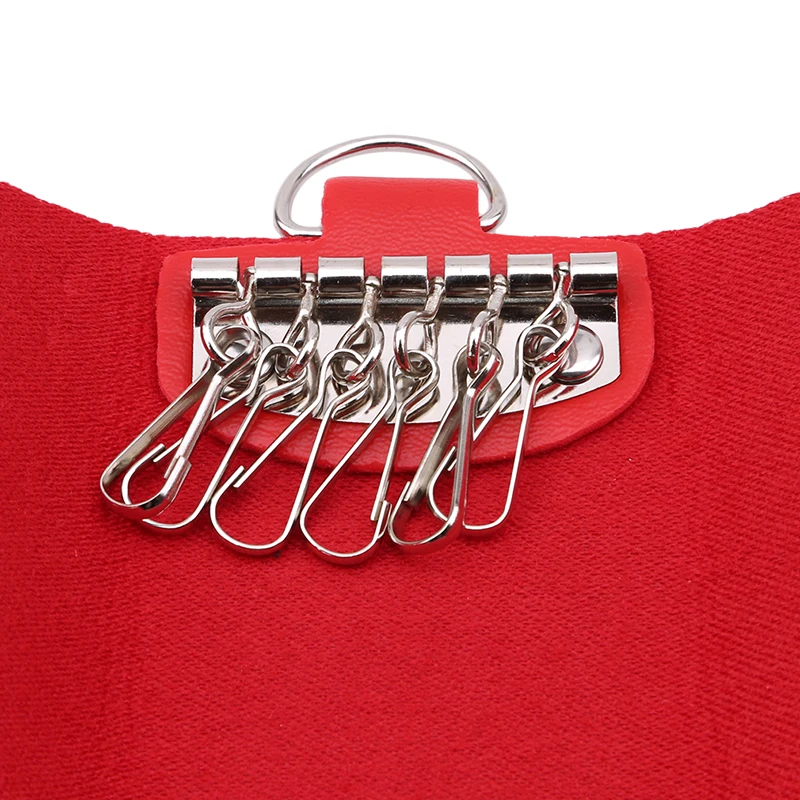 Брелок для ключей из искусственной кожи мужчин и женщин органайзер чехол