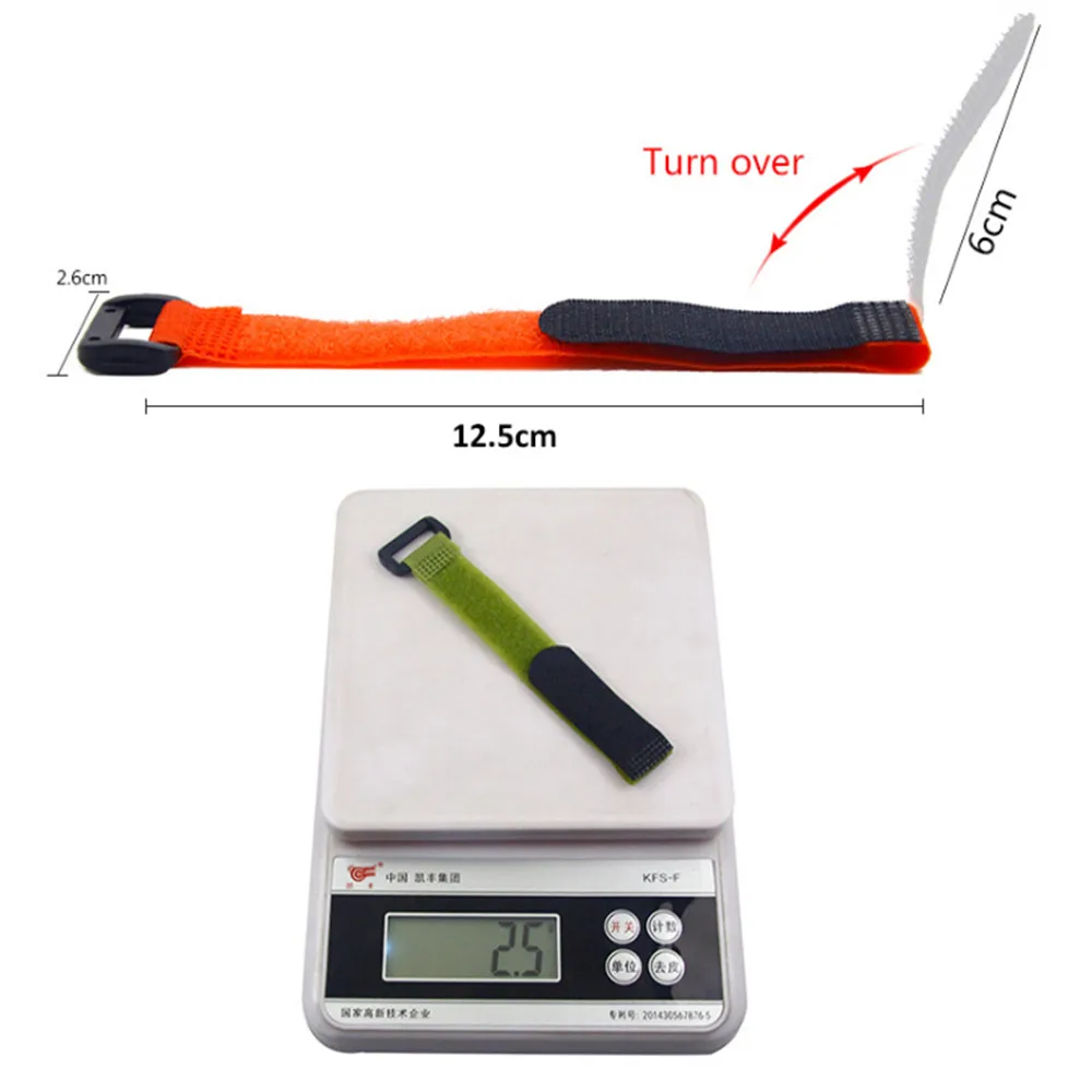 

5Pcs/lot Multicolor Reusable Fishing Rod Tie Holder Strap Suspenders Fastener Hook Ties Belt Fishing Tackle Accessories