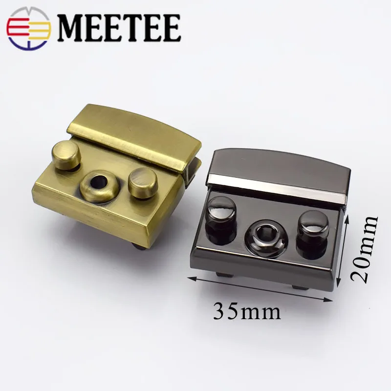 2/4 шт. женская сумка из сплава пряжка закручивающийся замок оснастка для DIY сумки